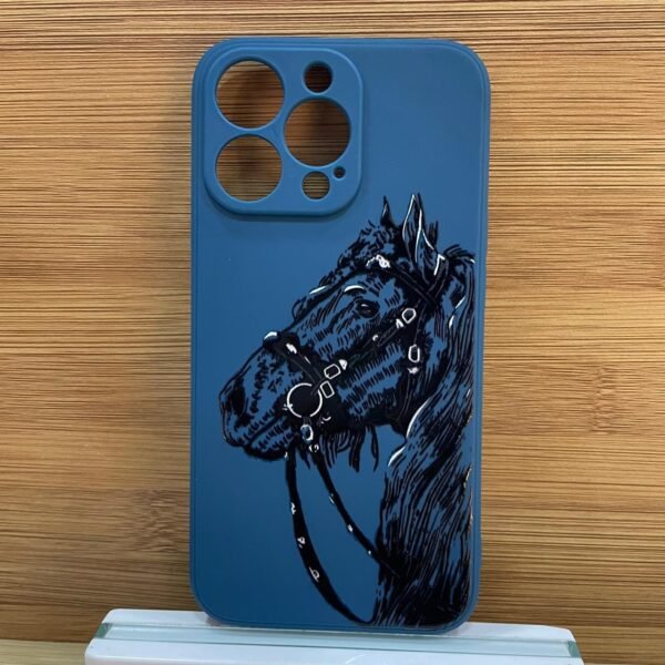 الخيل اسود كفر ازرق 13pro