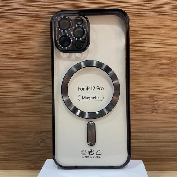 اسود magsafe بعدسات 12pro