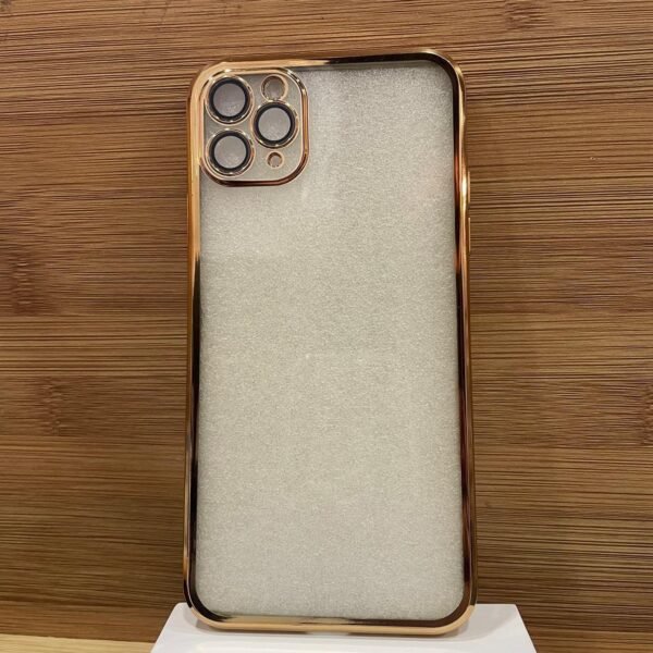 شفاف ذهبي بعدسات 11promax