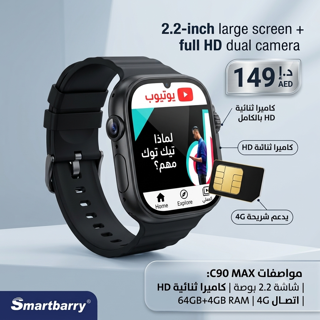 ساعه سمارت 2 كاميرا بشريحه