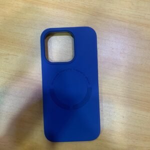 كفر سليكون magsafe ازرق 15pro