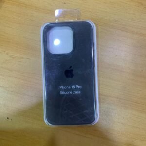 كفر سليكون اسود ابل 15pro