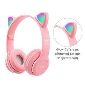 ايربودز القطة ( وردي )