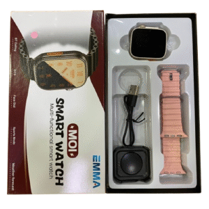 ساعة mo1 الذكية (وردي)