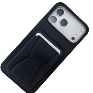 كفر مع بوك ومسكة 17promax(اسود )