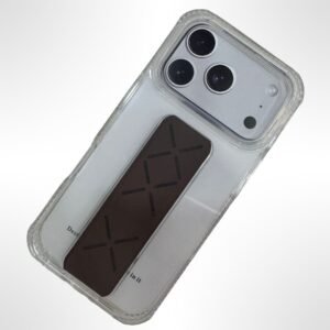 كفرشفاف مع مسكة 16promax(بني)